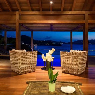 Living Room at WV AMA, Pointe Milou, St. Barthelemy