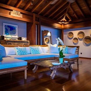 Living Room at WV AMA, Pointe Milou, St. Barthelemy