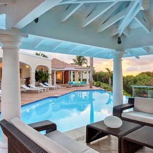 Villa Pool at PIE HAP, Mt. Choisy, St. Martin