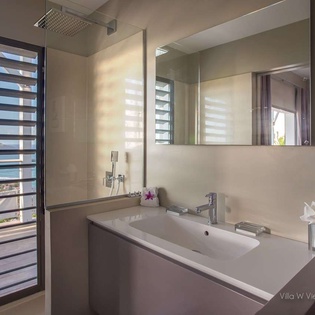 Bathroom at WV IEW, St. Jean, St. Barthelemy