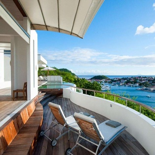 Deck at WV LAM, Gustavia, St. Barthelemy