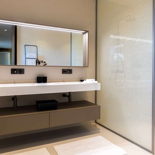 Bathroom at WV PTG, Gustavia, St. Barthelemy