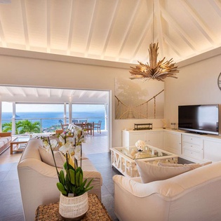 Living Room at WV MOU, Lurin, St. Barthelemy