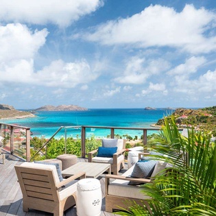 Deck at WV RIG, St. Jean, St. Barthelemy
