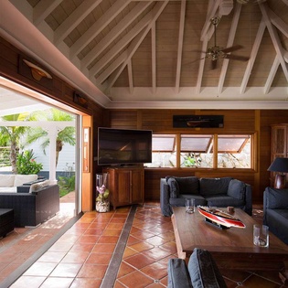 Living Room at WV PAS, Lurin, St. Barthelemy