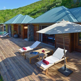 Deck at WV MJP, Flamands, St. Barthelemy