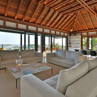Living Room at WV VUM, Marigot, St. Barthelemy