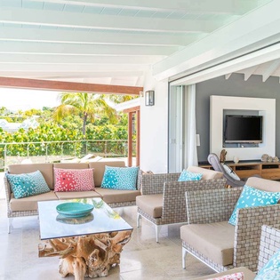Living Room at WV ISI, St. Jean, St. Barthelemy