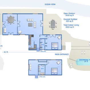 Floorplan of WV KDY, Marigot, St. Barthelemy