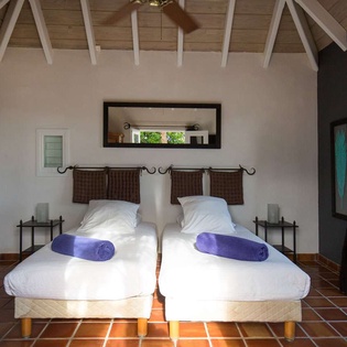 Bedroom at WV PAS, Lurin, St. Barthelemy