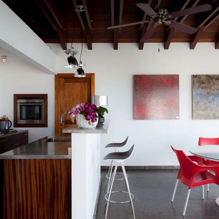 Kitchen at WV IDS, Pointe Milou, St. Barthelemy