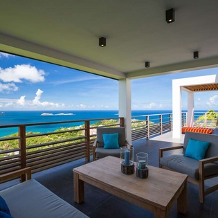 Terrace at WV CLM, Vitet, St. Barthelemy