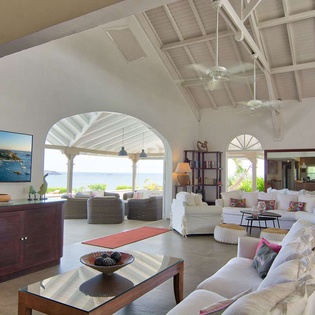 Living Room at WV SUN, Petit Cul de Sac, St. Barthelemy
