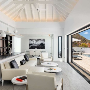 Living Room at WV CIO, Grand Cul de Sac, St. Barthelemy