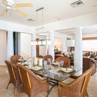 Dining Room at PIE BDV, Beachfront/Cupecoy, St. Martin