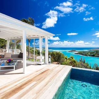 Deck at WV NOC, Mont Jean, St. Barthelemy
