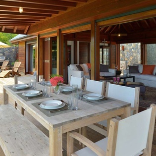 Dining Room at WV MJP, Flamands, St. Barthelemy