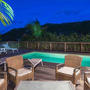 Deck at WV ART, Flamands, St. Barthelemy