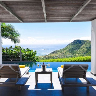 Terrace at WV VLY, Vitet, St. Barthelemy