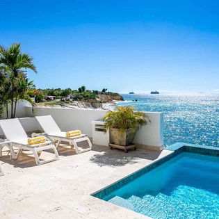 Villa Pool at PIE FAR, Beachfront/Cupecoy, St. Martin