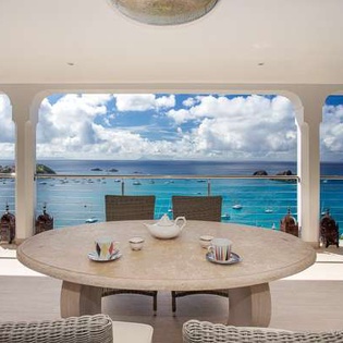 Dining Room at WV SHE, Corossol, St. Barthelemy