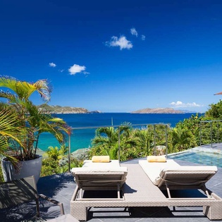 Deck at WV AUS, Pointe Milou, St. Barthelemy