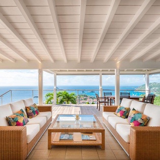 Terrace at WV MOU, Lurin, St. Barthelemy