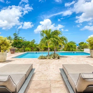 Patio at PIE LAN, Hillside/Terres Basses, St. Martin