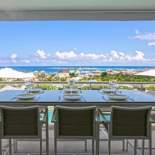 Dining Room at PIE OCV, Hillside/Orient, St. Martin