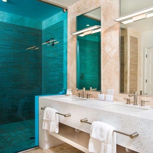 Bathroom at IE VAR, Long Bay Beach, Turks & Caicos