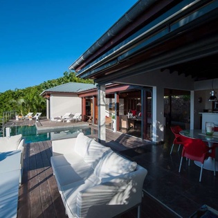 Deck at WV IDS, Pointe Milou, St. Barthelemy