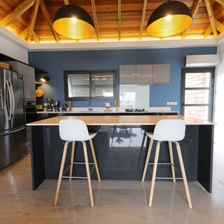 Kitchen at WV LUF, Toiny, St. Barthelemy