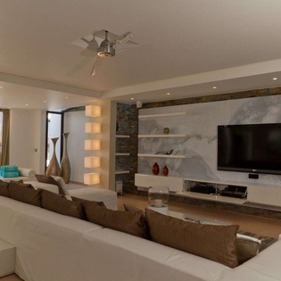 Living Room at WV FLC, Lurin, St. Barthelemy