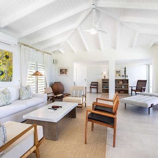 Living Room at PIE FAL, Hillside/Terres Basses, St. Martin
