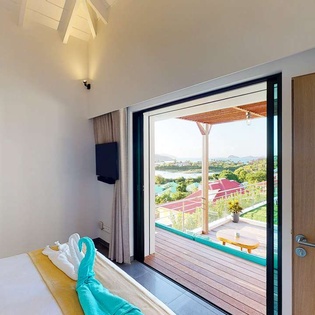Bedroom at WV FAS, St. Jean, St. Barthelemy