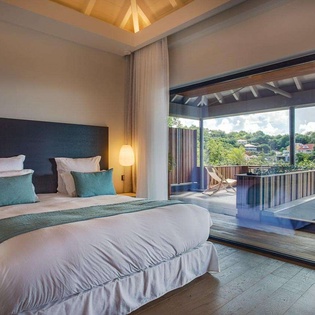 Bedroom at WV SAH, Corossol, St. Barthelemy