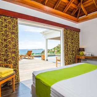 Bedroom at WV ATO, Toiny, St. Barthelemy