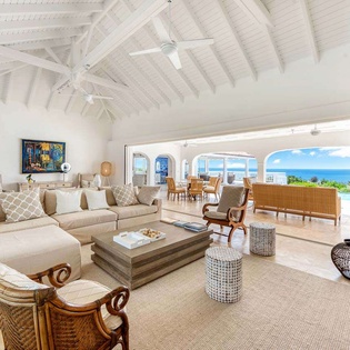 Living Room at SXM MER, Hillside/Baie Longue, St. Martin