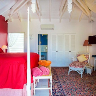 Bedroom at WV FRE, Pointe Milou, St. Barthelemy