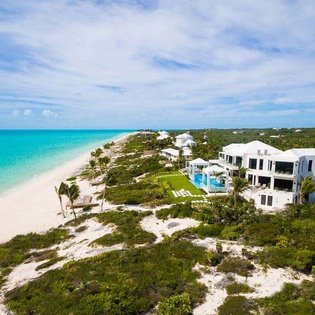 Aerial photo of TC TRI, Long Bay Beach, Turks & Caicos