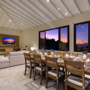 Dining Room at AXA SBH, Little Bay, Anguilla