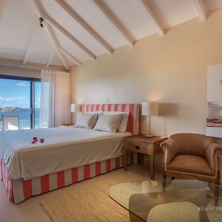 Bedroom at WV IEW, St. Jean, St. Barthelemy