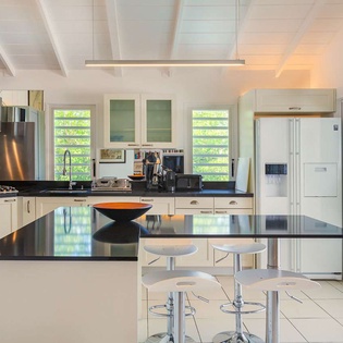 Kitchen at WV LUZ, Camaruche, St. Barthelemy
