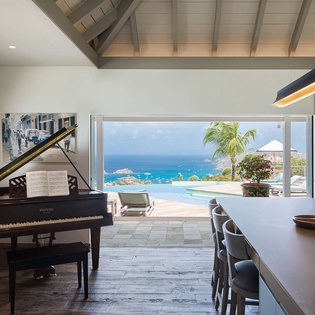Dining Room at WV BSN, Lurin, St. Barthelemy
