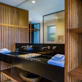 Bathroom at WV BLK, Marigot, St. Barthelemy
