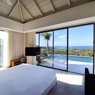 Bedroom at WV VES, Lurin, St. Barthelemy