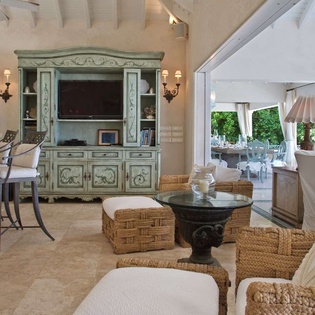 Living Room at WV BTR, Pointe Milou, St. Barthelemy
