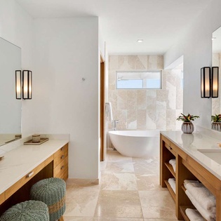 Bathroom at AXA KAN, West End, Anguilla