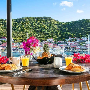 Terrace at WV GUL, Gustavia, St. Barthelemy