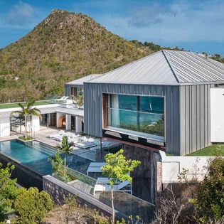 Aerial photo of WV FEL, Lorient, St. Barthelemy